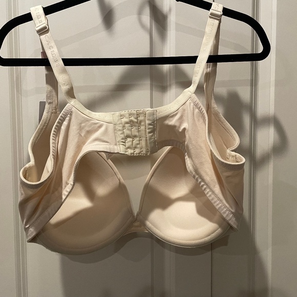 NWT Lane Bryant Cacique Cotton Boost Plunge Bra 42DD Cream/Nude - Picture 7 of 7